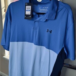 Under Armour Performance Polo XL Blue NWT
